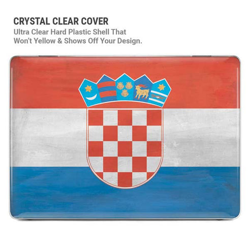 Croatia Flag Distressed MacBook Pro 13in (2020) Case plus Skin